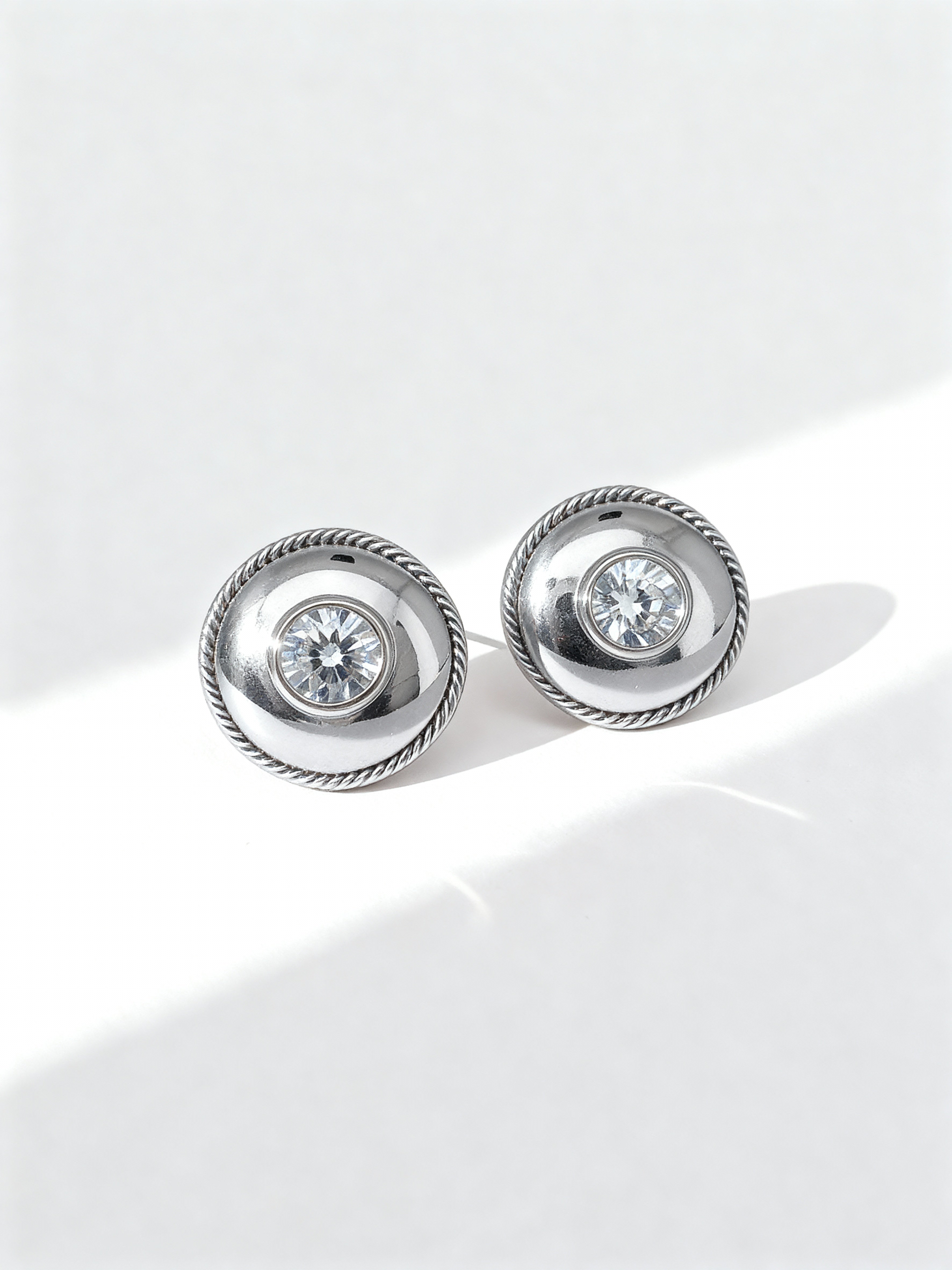 Goldilock Button Earrings