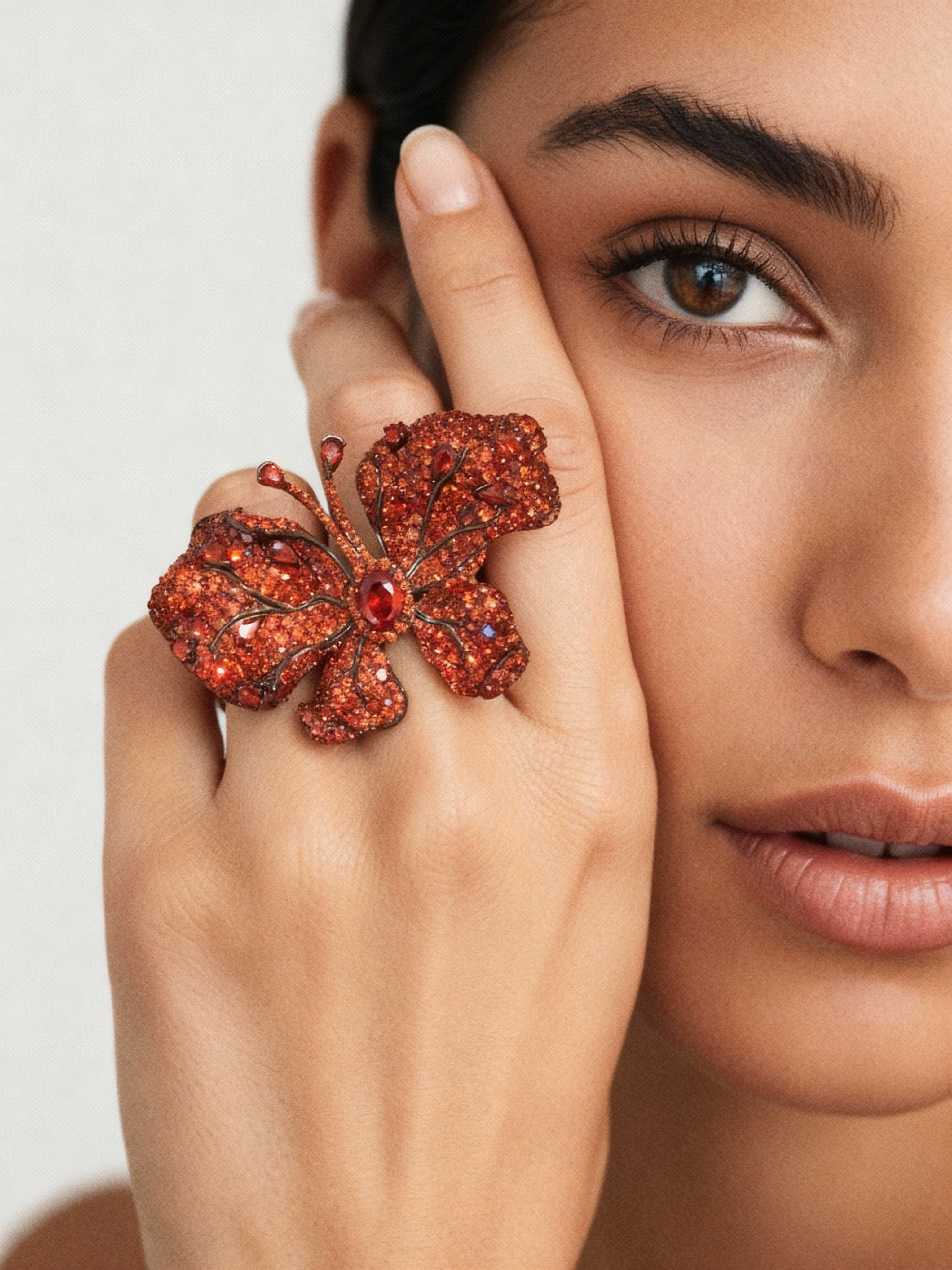 Crystal Monarch Ring