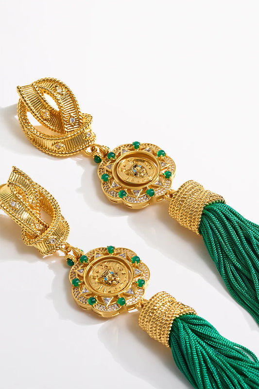 Fierce Folklore Pendant Tassel Earrings