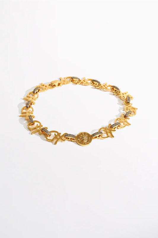 Fierce Folklore Coin Necklace Gold
