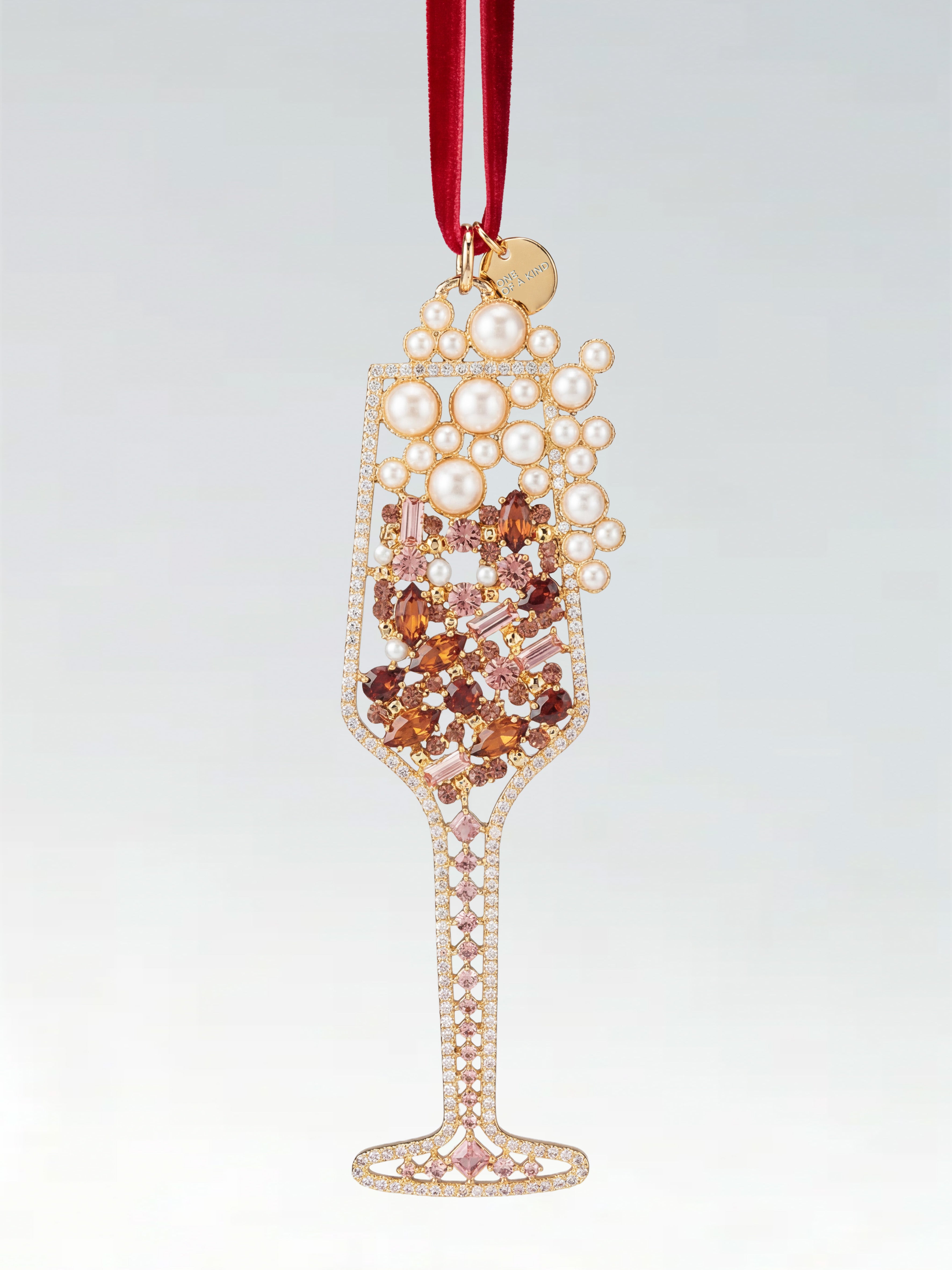 Crystal Champagne Ornament