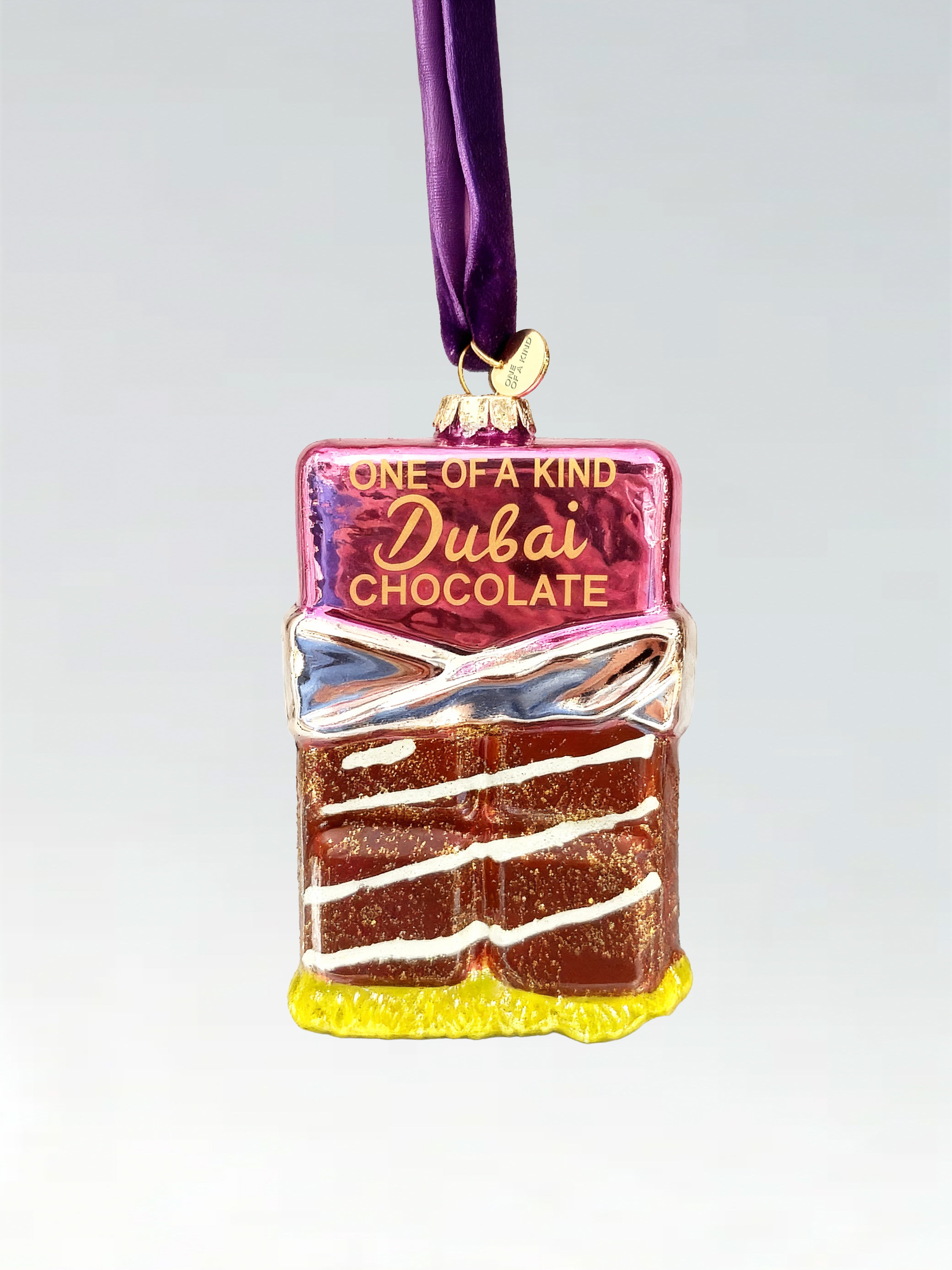 Dubai Style Chocolate Glass Ornament