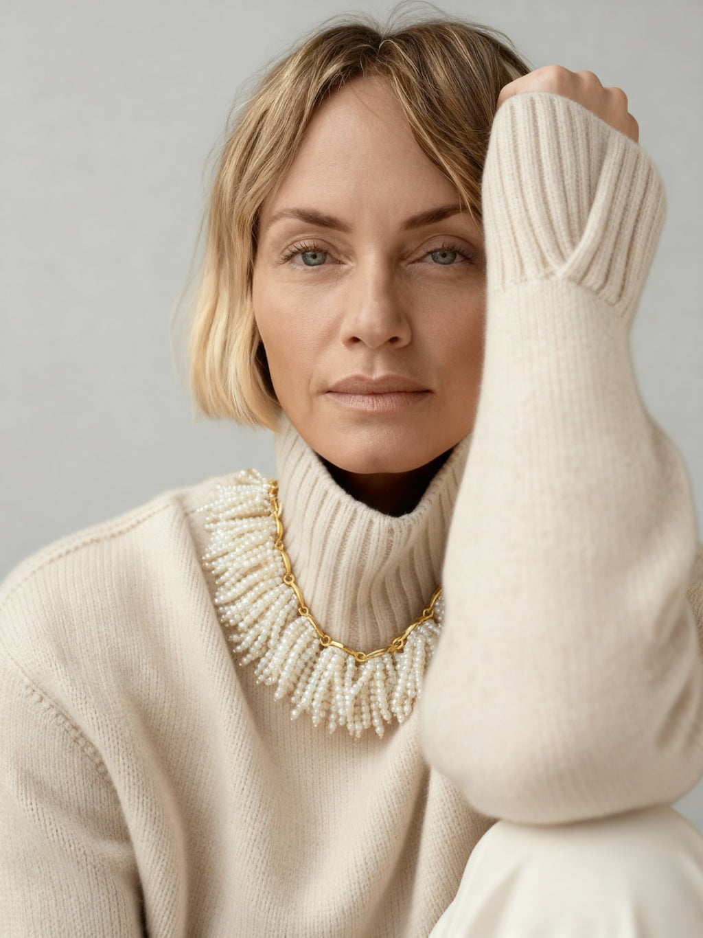 Rain On Me Necklace (Pearl Edition)