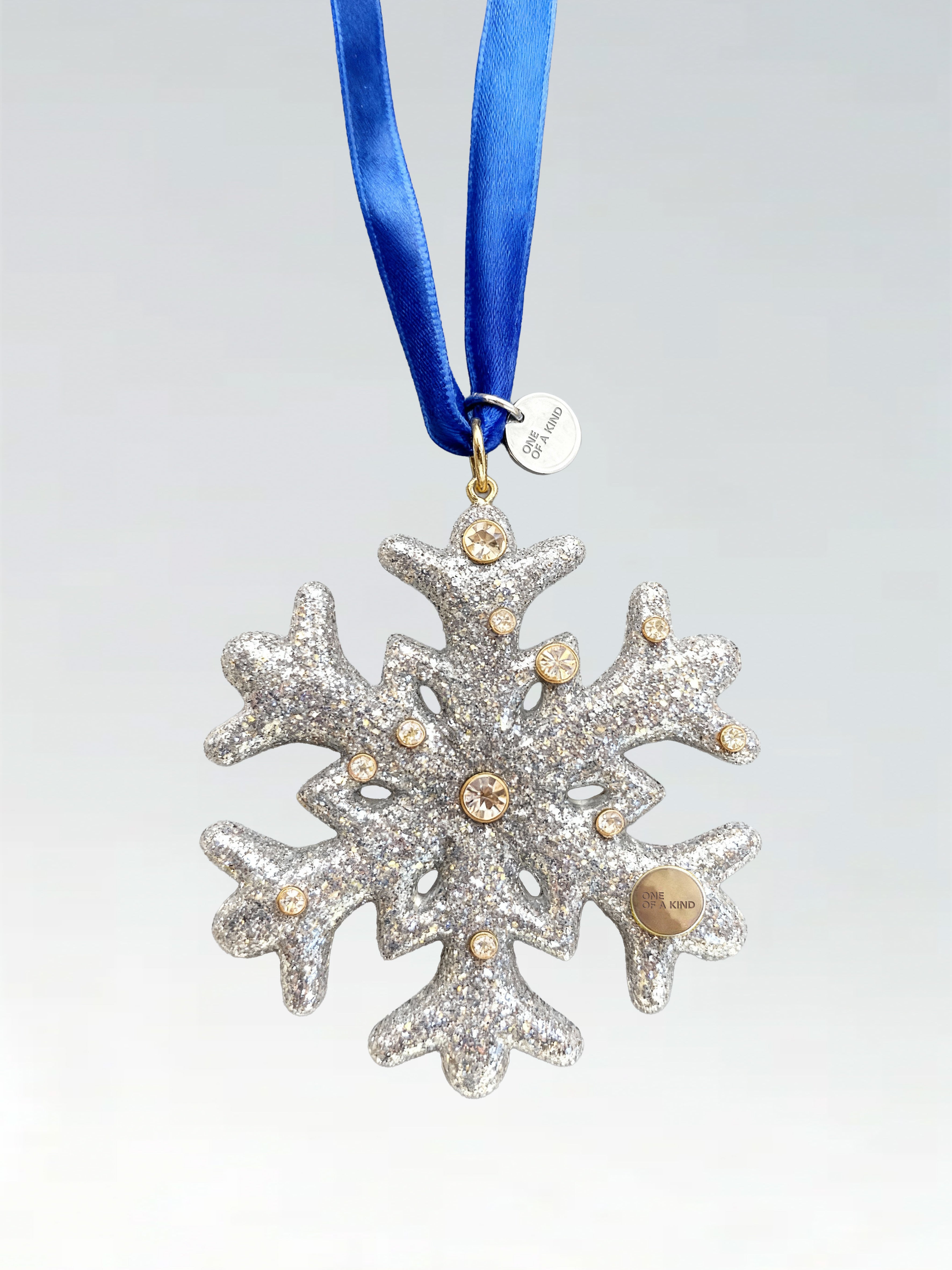 Silver Resin Snowflake Ornament